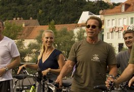 Arnold Schwarzenegger - eine Runde mit dem E-Steirerbike